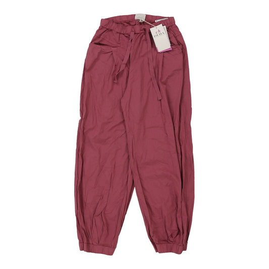 Vintage Deha Trousers - Medium Pink Cotton Blend