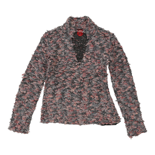 Vintage Miss Sixty Long Sleeve Top - Small Pink Cotton Blend