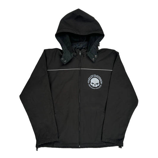 Motorcycles Harley Davidson Graphic Jacket - XL Black Polyester