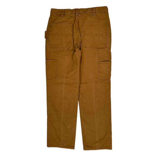Brahma Carpenter Trousers - 32W 30L Brown Cotton