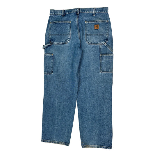 Carhartt Carpenter Jeans - 34W 30L Blue Cotton