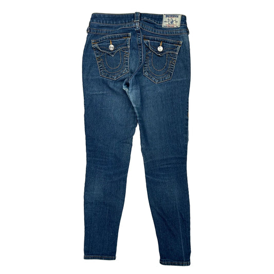 True Religion Skinny Jeans - 28W UK 8 Blue Denim