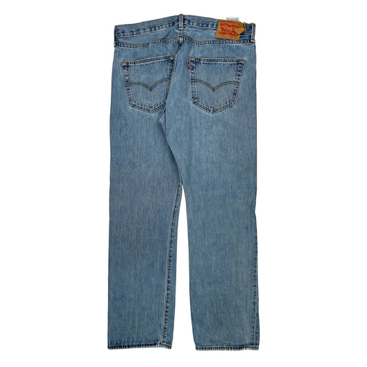 501 Levis Jeans - 36W 32L Light Wash Cotton