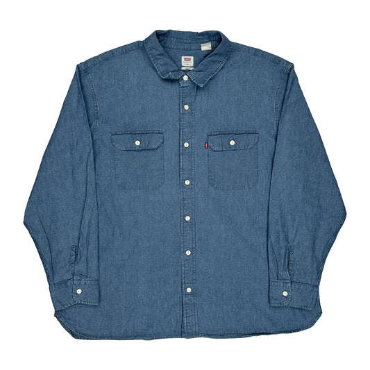 Levis Denim Shirt - 2XL Blue Cotton