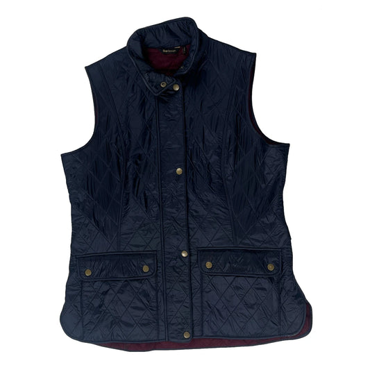 Fleece Lining Barbour Gilet - Large Navy Nylon