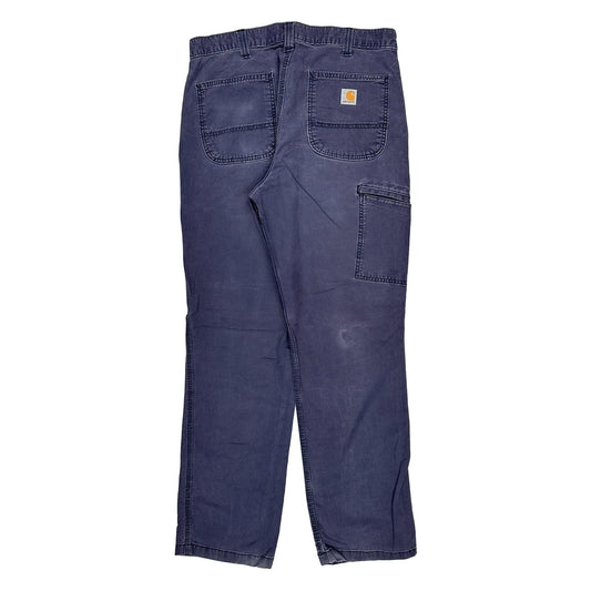 Carhartt Carpenter Trousers - 34W 31L Blue Cotton