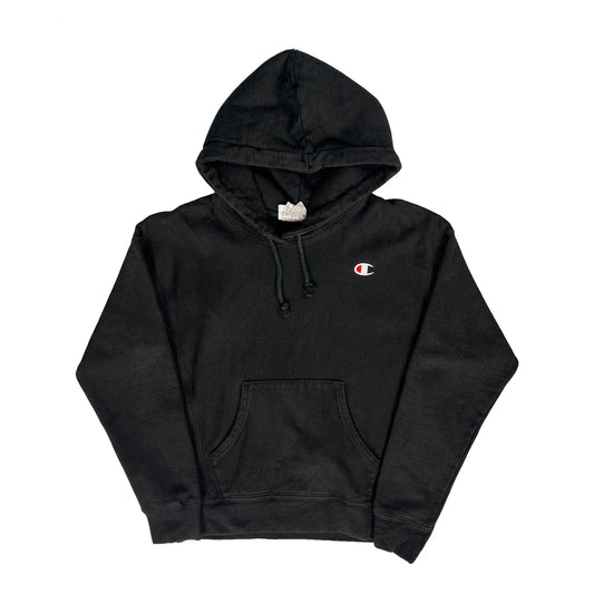 Reverse Weave Champion Hoodie - Small Black Cotton Blend