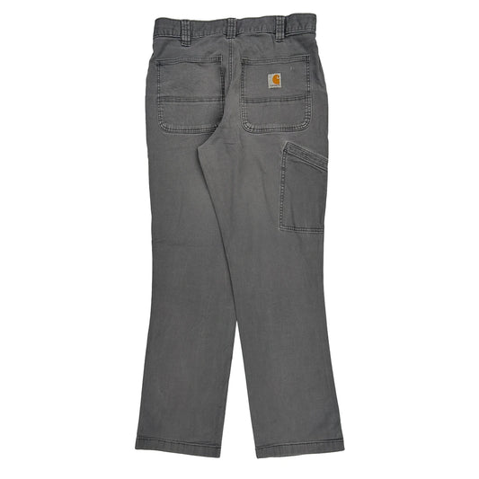 Carhartt Carpenter Trousers - 30W UK 10 Grey Cotton