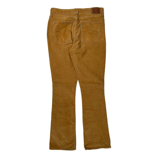 White Tab Levis Boot Cut Cord Trousers - 31″ Waist Brown Corduroy