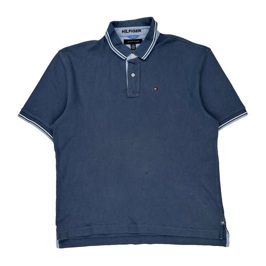Tommy Hilfiger Polo Shirt - XL Blue Cotton