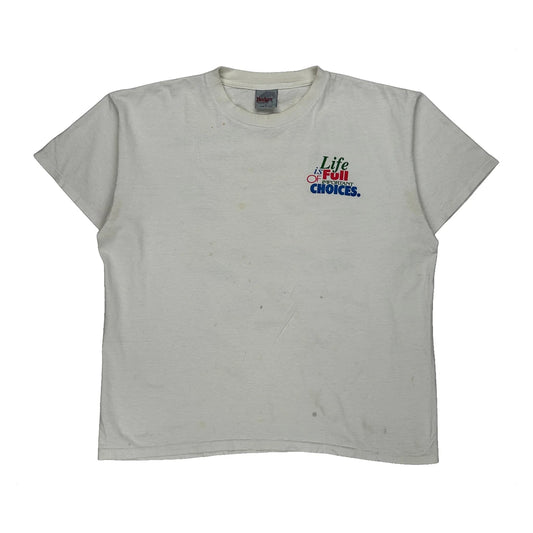 Fishing Lures Badger Sport Graphic T-Shirt - XL White Cotton