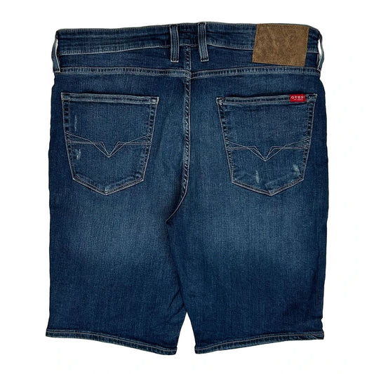 Vintage Guess Denim Shorts - 34W 10L Dark Wash Denim