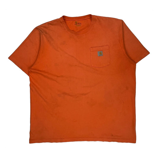 Carhartt T-Shirt - 2XL Orange Cotton