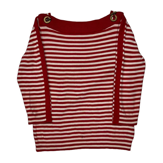 Ralph Lauren Striped Jumper - Medium Red Cotton