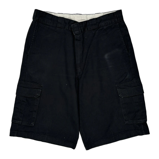 Dickies Cargo Shorts - 34W 10L Black Cotton