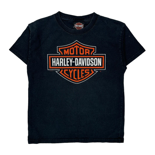 Age 5 Harley Davidson T-Shirt - Small Black Cotton