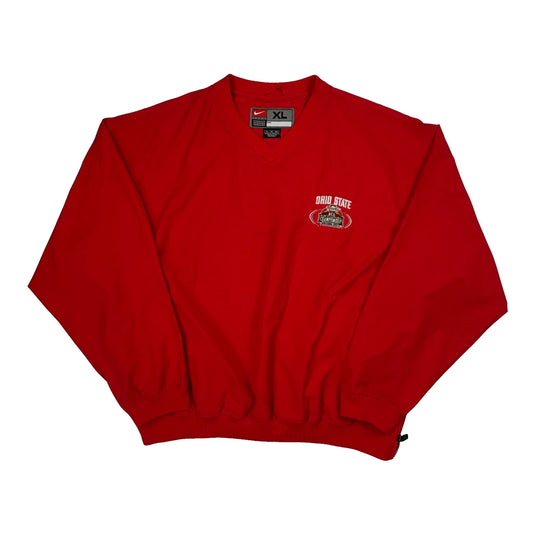 Ohio State Nike V-Neck Windbreaker - XL Red Polyester