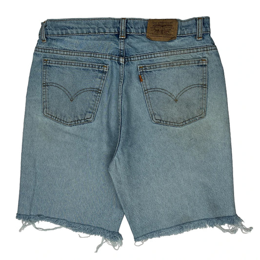 Levis Denim Shorts - 32W 10L Light Wash Denim