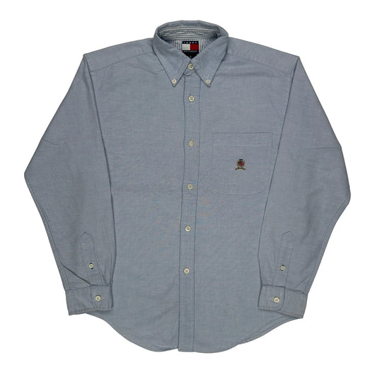 Age 8-10 Tommy Hilfiger Shirt - Medium Blue Cotton