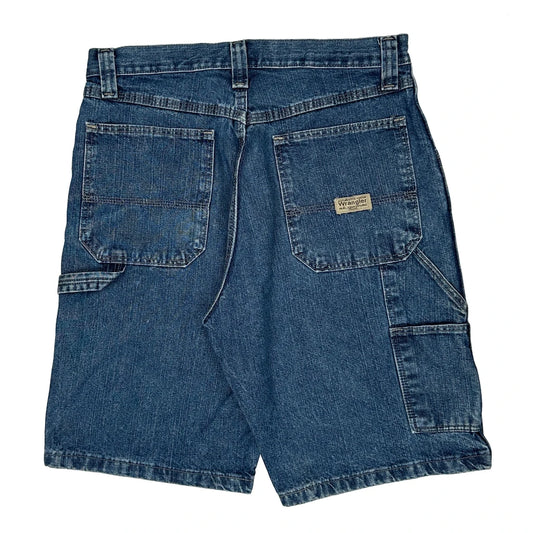 Wrangler Carpenter Shorts - 31W 10L Blue Cotton
