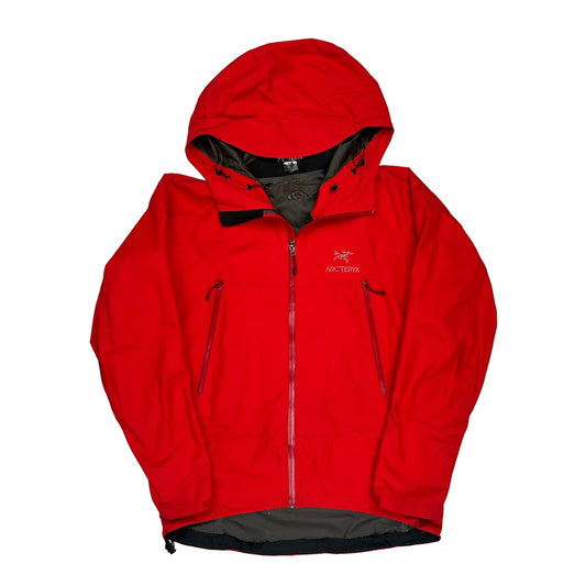 Arc''Teryx Beta Lt Waterproof Jacket - Large Red Nylon