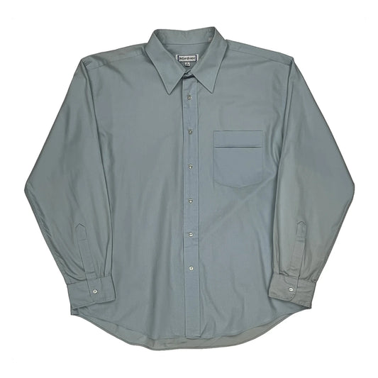 Yves Saint Laurent Shirt - XL Blue Cotton