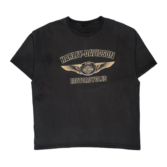 Panama Harley Davidson Graphic T-Shirt - XL Black Cotton