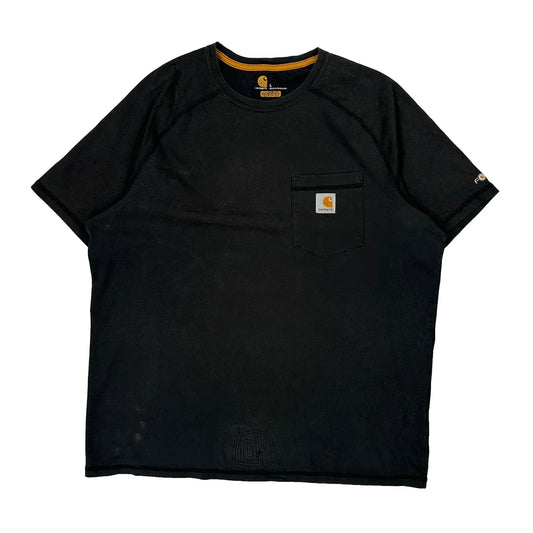Vintage Carhartt T-Shirt - Large Black Cotton