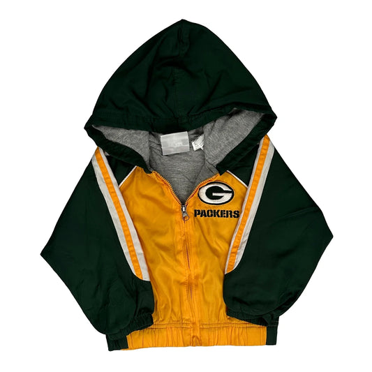 Age 24 Months, Green Bay Packers N.F.L. Team Apparel Football Windbreaker - 2XS Yellow Polyester