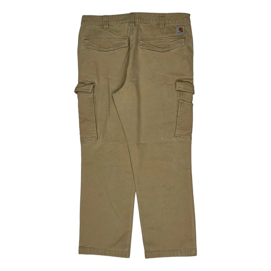 Vintage Carhartt Cargo Trousers - 34W 29L Beige Cotton