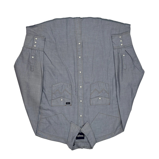 Wrangler Shirt - 2XL Blue Cotton