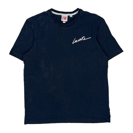 Lacoste Spellout T-Shirt - Large Navy Cotton