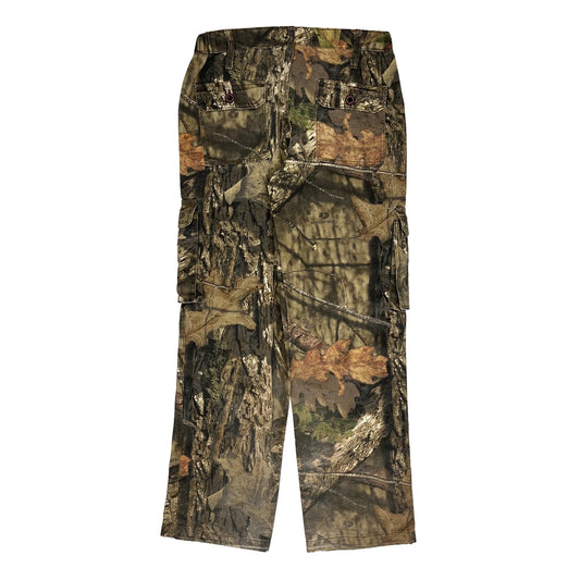 Mossy Oak Camo Cargo Trousers - 30W UK 10 Camo Cotton Blend