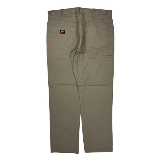 Wrangler Cargo Trousers - 38W 32L Khaki Cotton