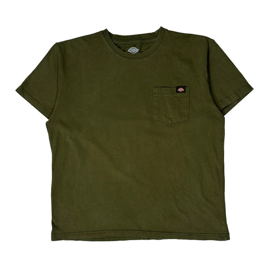 Vintage Dickies T-Shirt - XL Green Cotton