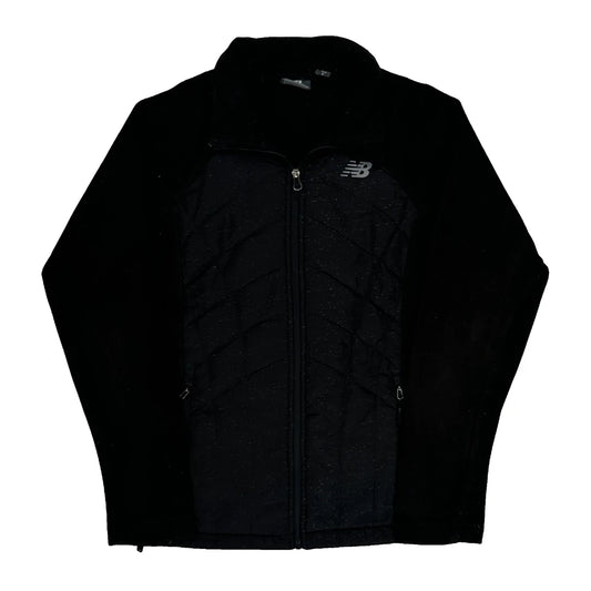 Vintage New Balance Fleece Jacket - Small Black Polyester