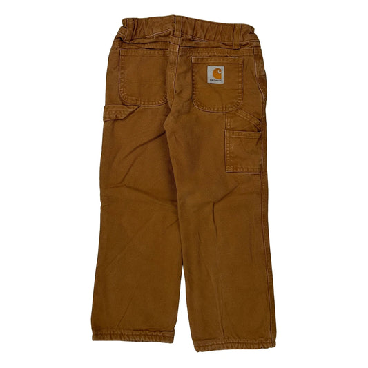 Age 5 Carhartt Double Knee Carpenter Trousers - Small Brown Cotton