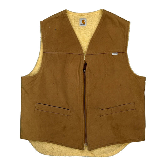 Carhartt Gilet - Medium Brown Cotton