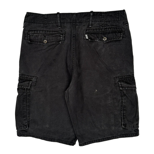 Levis Cargo Shorts - 35W 11L Black Cotton