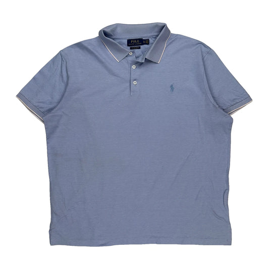Polo By Ralph Lauren Slim Fit Polo Shirt - XL Blue Cotton