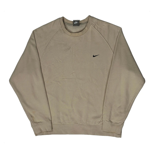 Nike Sweatshirt - Large Beige Cotton