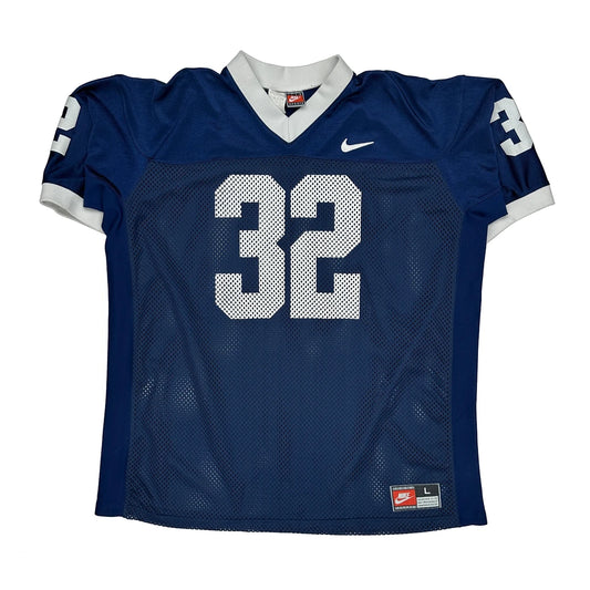 Made In USA Nike Football Jersey - Large Blue Nylon