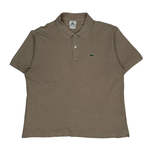 Lacoste Polo Shirt - XL Brown Cotton