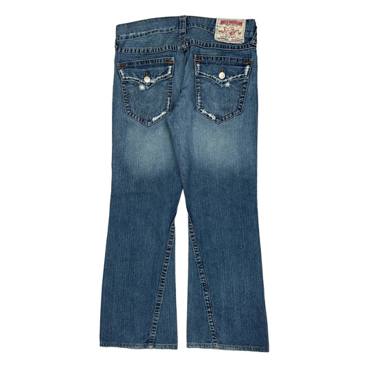 Vintage True Religion Boot Cut Jeans - 35W 32L Blue Cotton