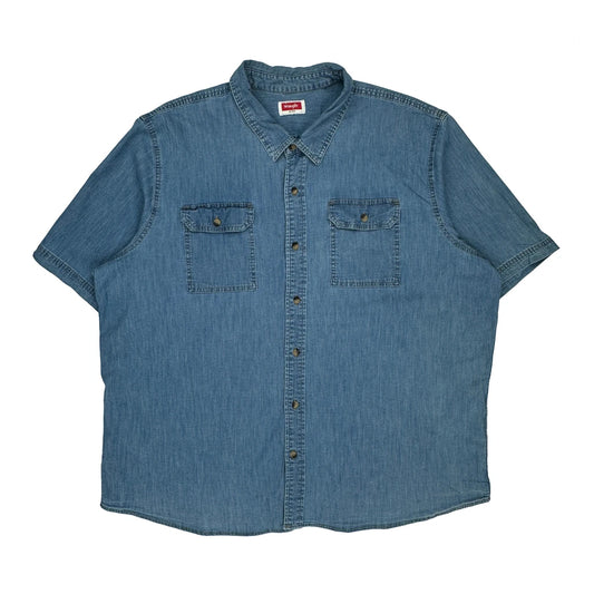 Vintage Wrangler Denim Shirt - 3XL Blue Denim