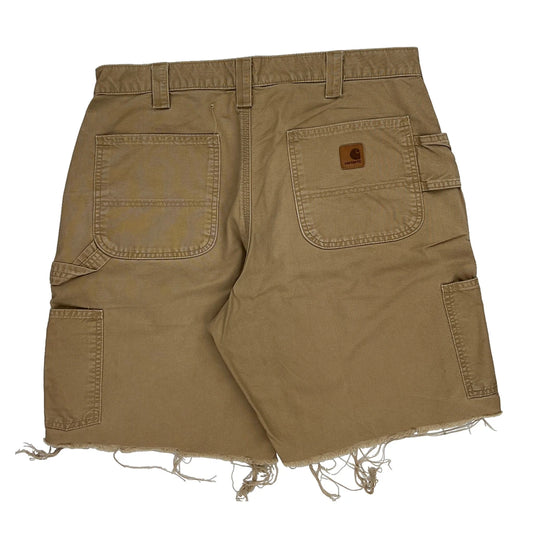 Carhartt Carpenter Shorts - 34W 9L Beige Cotton