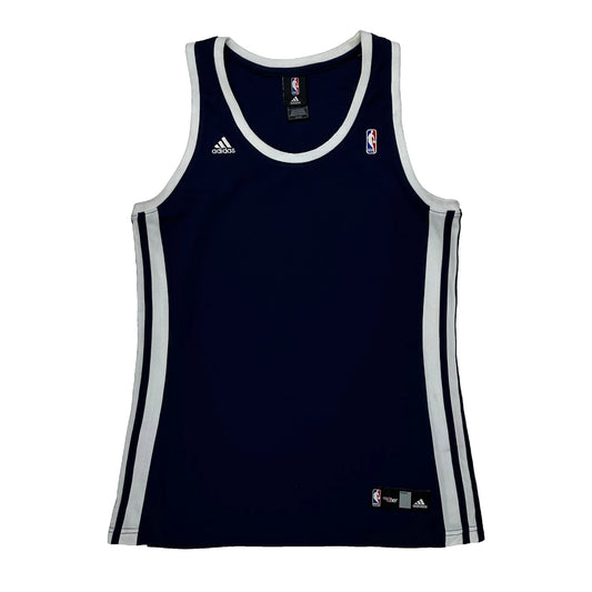 Vintage Nba Adidas Nba Jersey - Large Navy Polyester