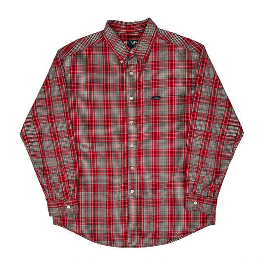 Chaps Ralph Lauren Checked Shirt - XL Red Cotton