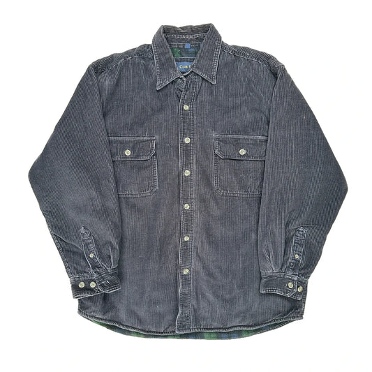 Club Room Corduroy Shirt - XL Grey Corduroy