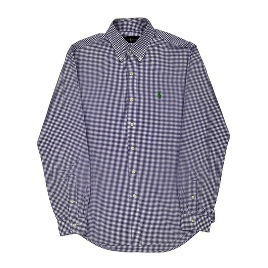 Ralph Lauren Checked Shirt - Medium Blue Cotton